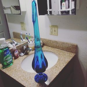 Hand blow glass vase